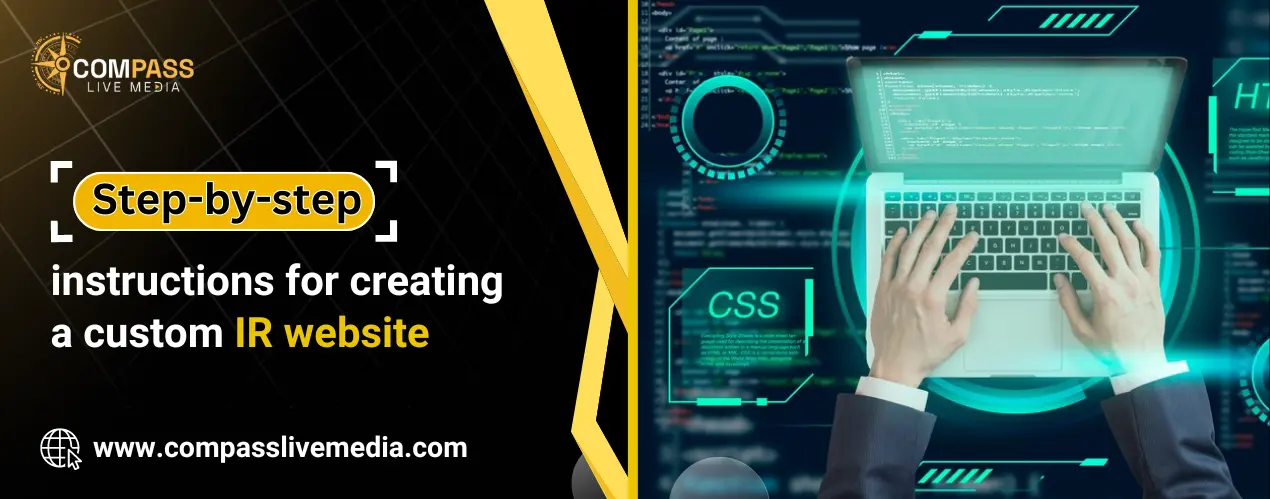 Step-by-step instructions for creating a custom IR website